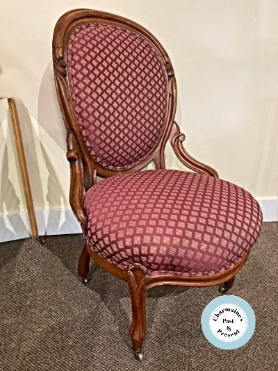 HANDSOME ANTIQUE VICTORIAN MAHOGANY CHAIR...$299.00