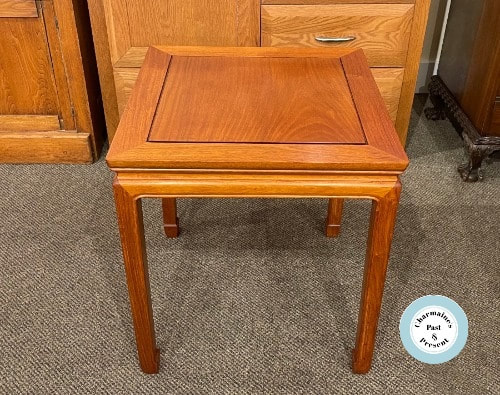 LOVELY ASIAN ROSEWOOD SIDE TABLE (TWO AVAILABLE)...$199.00.