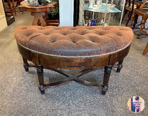 WONDERFUL MODERN SEMI CIRCULAR/HALF MOON BENCH (TWO AVAILABLE, SOLD SEPARATELY)...$349.00