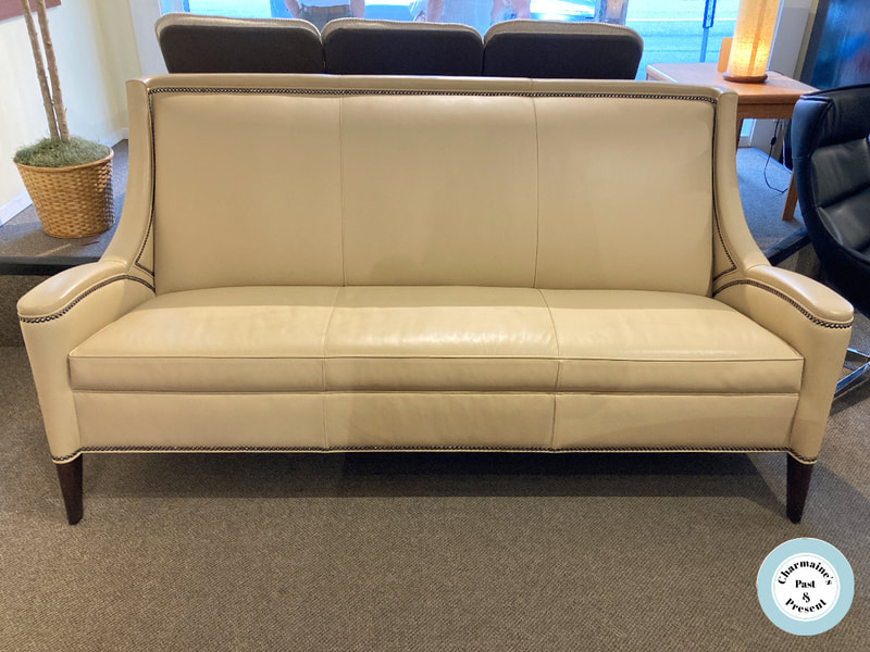 GORGEOUS NEAR NEW HANCOCK & MOORE HIGH END LEATHER SOFA...$2500.00