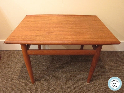 FANTASTIC DANISH MODERN TEAK SIDE TABLE BY GRETE JALK...$549.00