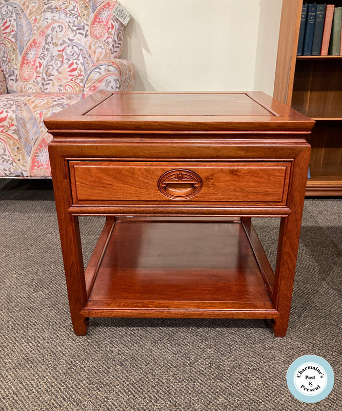 BEAUTIFUL ROSEWOOD END TABLE WITH DRAWER...$349.00 
