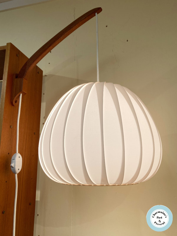 SPECTACULAR DANISH MODERN WALL LAMP WITH TEAK MOUNT BY SVEND HOLM SORENSEN...$549.00