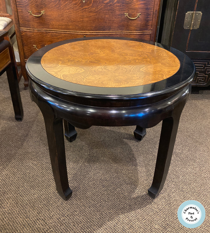LOVELY ROUND ASIAN STYLE HIGH END SIDE TABLE BY CENTURY FURNITURE...$299.00
