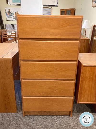 FANTASTIC MCM TEAK CHEST OF DRAWERS BY MOBICAN...$849.00