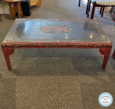 WONDERFUL ANTIQUE ASIAN LACQUER COFFEE TABLE...$199.00