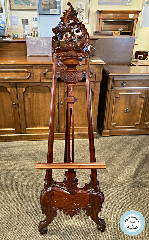 BEAUTIFUL CARVED WOODEN EASEL...$249.00