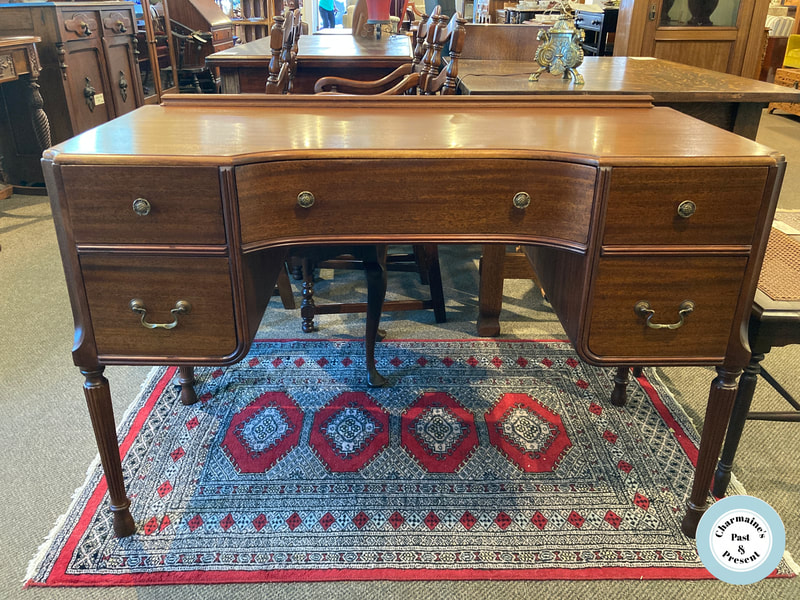 GORGEOUS VINTAGE HIGH QUALITY MAHOGANY WRITING DESK BY HESPELER...$449.00