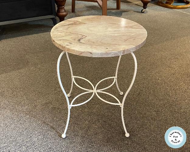 LOVELY MARBLE TOP SIDE TABLE...$129.00