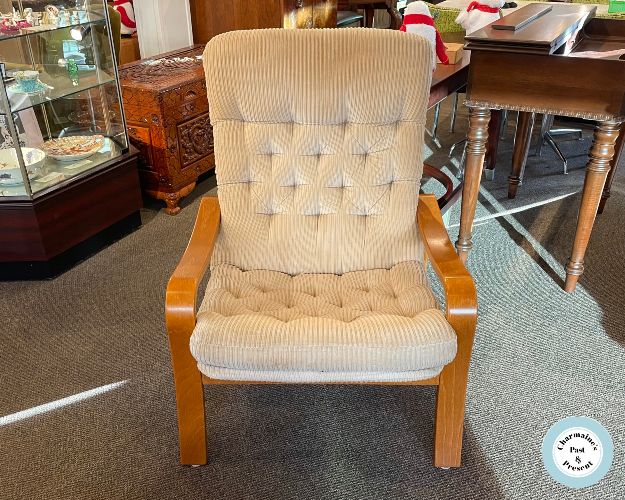 HANDSOME MID-CENTURY MODERN EASY CHAIR (TWO AVAILABLE, EACH SOLD SEPARATELY)...$449.00