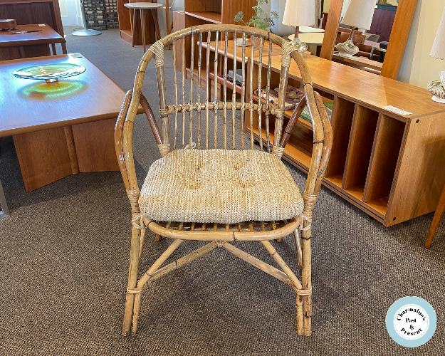 FUNKY VINTAGE BAMBOO ARMCHAIR...$199.00