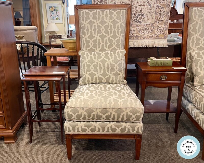 OUTSTANDING MODERN HIGH BACK CHAIR BY "LEXINGTON"...$299.00 (TWO AVAILABLE, EACH SOLD SEPARATELY) 