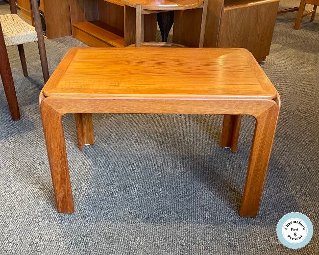 MARVELLOUS MID-CENTURY DANISH TEAK END TABLE (TWO AVAILABLE, SOLD SEPARATELY)...$449.00