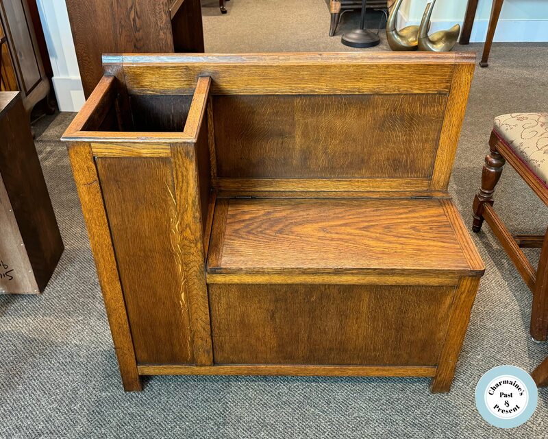 LOVELY OAK FLIP TOP BENCH AND UMBRELLA STAND...$449.00